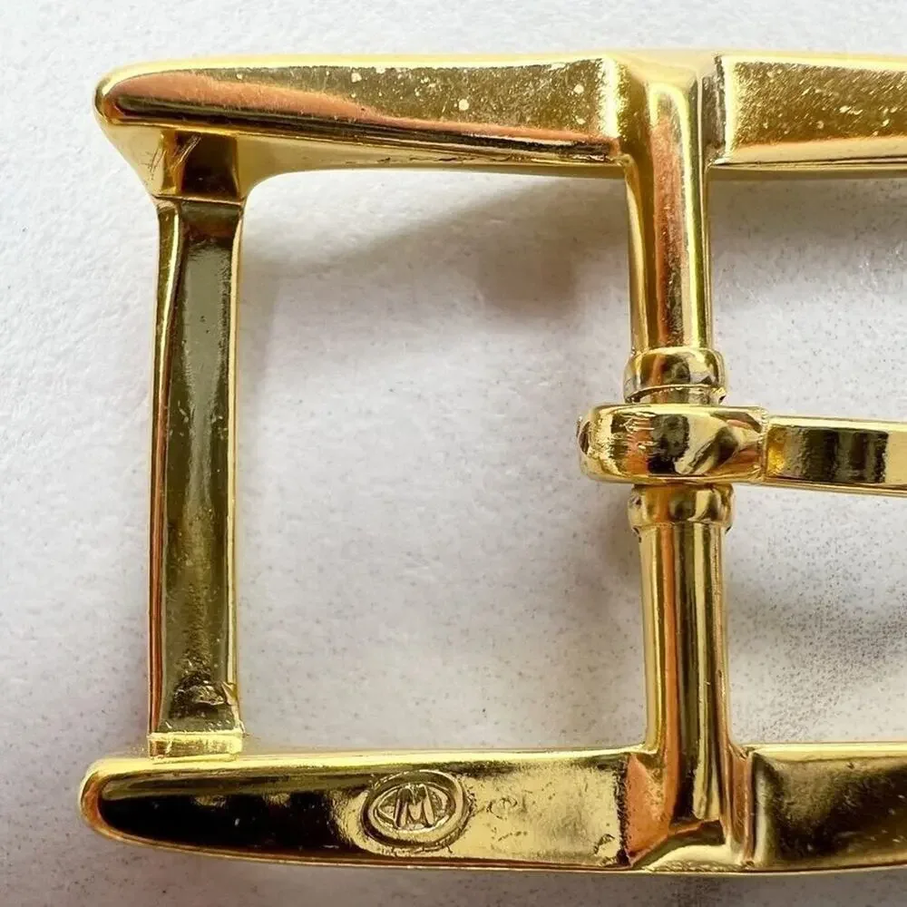 Vintage Gold Tone Simple Basic Belt Buckle for up to 1 Inch Belt